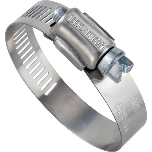 Ideal Tridon Ideal 1/2'' - 1-1/4'' 57 SS Hose Clamp with Zinc-Plated Carbon Steel Screw 5712053 - main