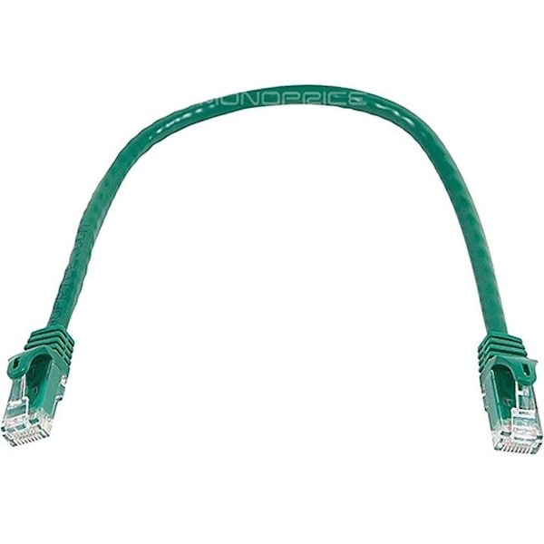Monoprice Patch Cord, Cat 6, Flexboot, Green, 1.0 ft. 9846 - main