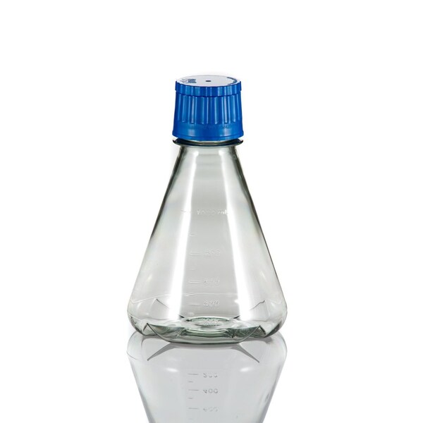 Tri Forest Enterprises RPI Erlenmeyer Flask Baffled, Optically Clear, Sterile, 1000 ml, Polycarbonate, 6PK 400871-1000 - main