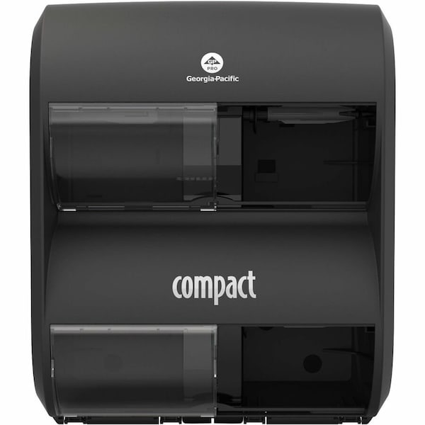 Georgia-Pacific Toilet Paper Dispenser, Black, Wall Mount 56744B - main