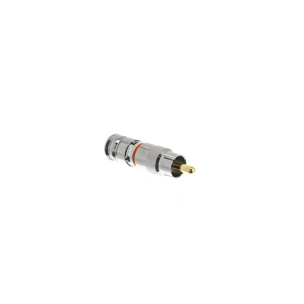 Cable Wholesale RG6 Quad Shield RCA Compression Connector (Orange Band) (25pcs/bag) 31X4-32225 - main