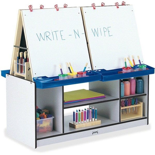 Jonti-Craft Rainbow Accents 4 Station Art Center, Black 0294JCWW180 - main