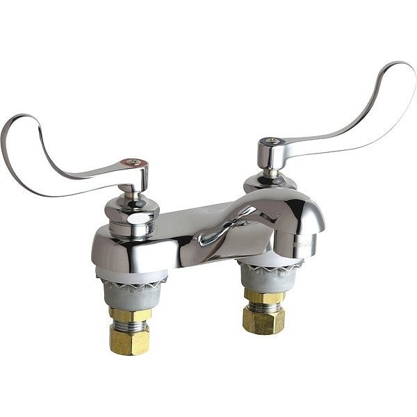 Chicago Faucet Lavatory Faucet, 6"W Base, 0.5 gpm 802-V317E66ABCP - main