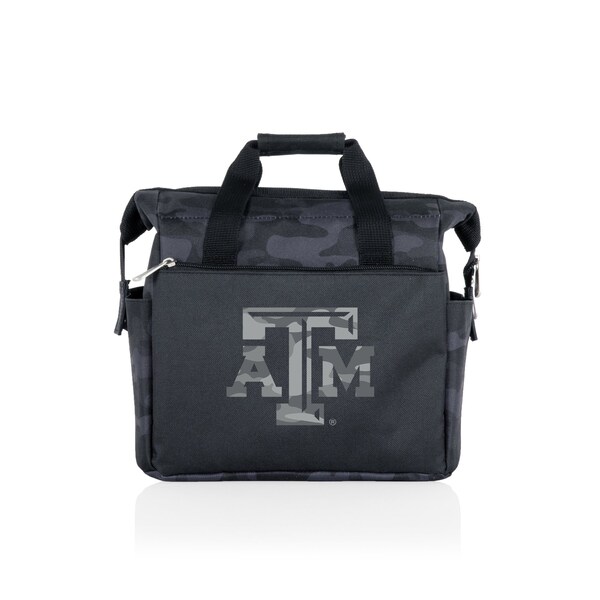 Picnic Time Family Of Brands NCAA Texas A&M Aggies On The Go Lunch Bag Cooler - Soft Cooler Lunch Box, Black Camo 510-00-182-564-0 - main
