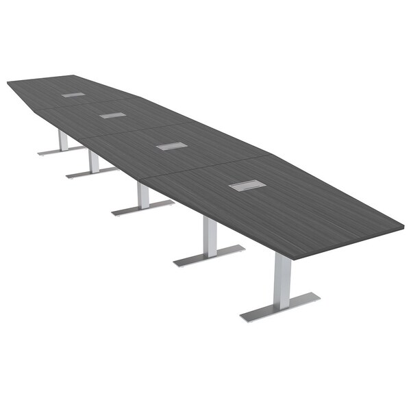 Skutchi Designs 18 Person Conference Table With Power Unit | 18' Hexagon Table | Harmony Series HAR-HEX.IR-48X216-T-WA7949-ESIL - main