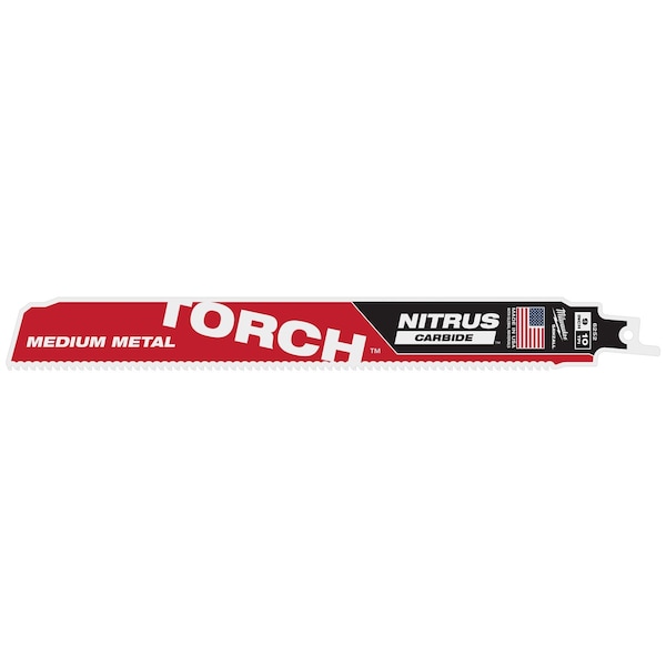 Milwaukee Tool 9 in x 10 TPI Reciprocating Saw Blade, 1 PK 48-00-6252 - main
