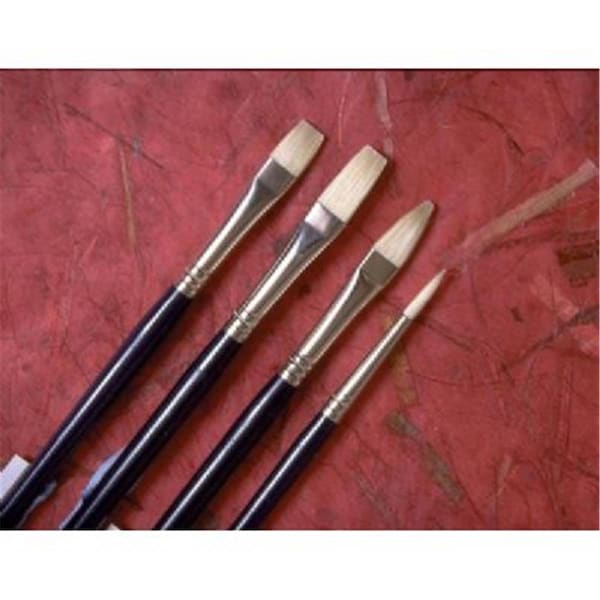 Princeton Artist Brush Co Princeton Brush Good Natural Chinese Bristle Oil and Acrylic Brush Bright 4 5200B-4 - main
