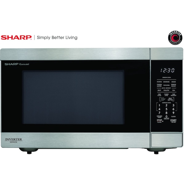Sharp 2.2 CF Countertop Microwave Oven, Inverter Technology ZSMC2266KS - main