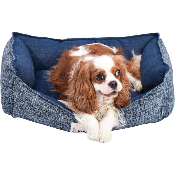 Simple Deluxe FluffyDream Small Dog Bed, Super Soft Pet Bed Furniture, Suitable for Dogs Up to 30lbs, 24in x 20in PTDBEDCUD2420DBL - main