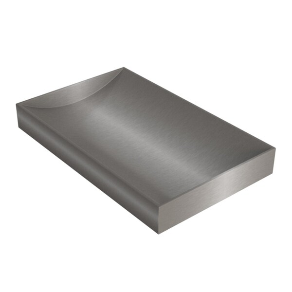 Brixwell 16in x 10in Deep Standard Counter Top Deal Tray Brushed Stainless Steel DTCT1610B - main