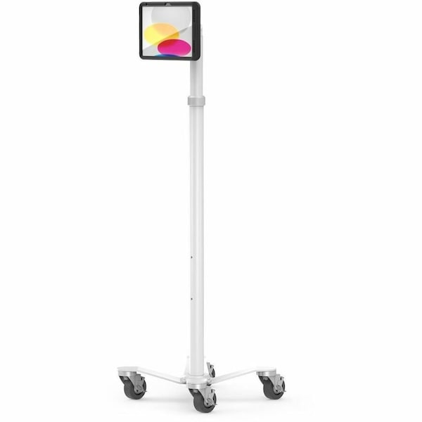Compulocks iPad 10th-11th A16 Gen PowerMove Medical Rolling Cart Black MCRSTDWPMIP109 - main