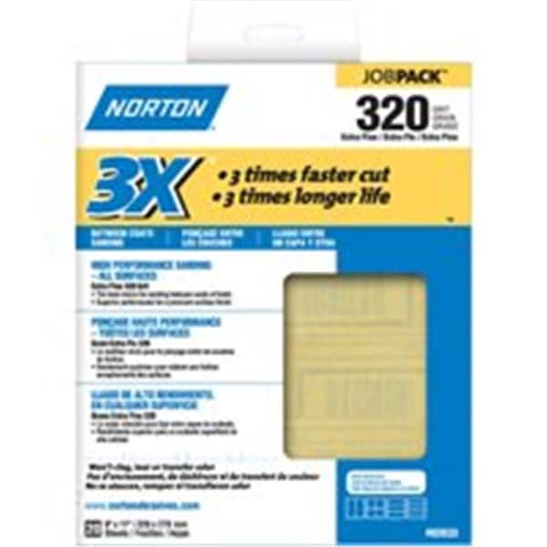 Tool Time 2633 9 x 11 In. 3X Job Pack 320 Sandpaper TO3687349 - main