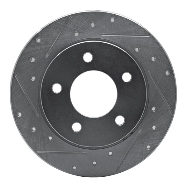 Dynamic Friction Co DFC Brake Rotor - Drilled and Slotted - Silver 631-80039L - main