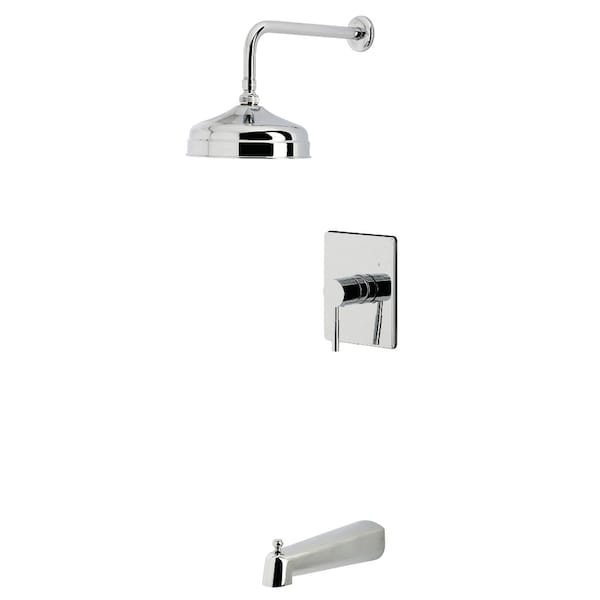 Kingston Brass Single-Handle Pressure Balanced Tub and Shower Faucet, Polished Chrome KB6341DL - main