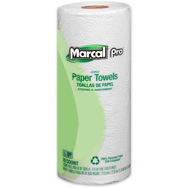 Soundview Paper Marcal, 100% Premium Recycled Perforated Towels, 11 X 9, White, 15PK 610 - main