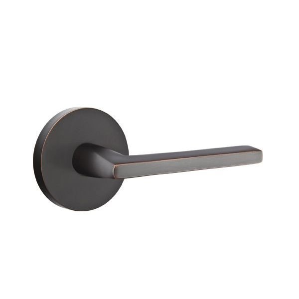 Emtek Residential Door Levers Privacy Left Hand Oil Rubbed Bronze 5209HLOUS10BLH - main