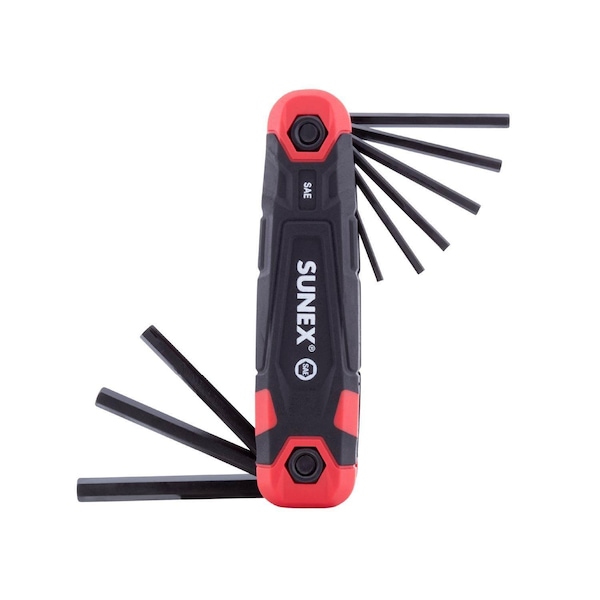 Sunex Sae/Metric/Torx 25 Piece Folding Hex Key Set, 1.5Mm-8Mm, 5/64 in-1/4 in, T9-T40 98525F - main