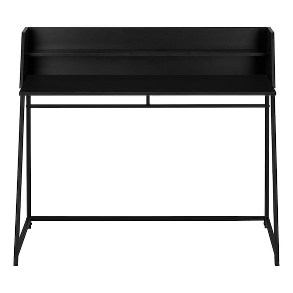 Homeroots 47" Black Wood and Metal Sled Computer Desk 489850 - main