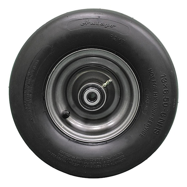 Antego 13 x 6.5-6 in Lawn Mower Tire & Wheel, Dark Gray, 2 PK A6450010820804136506 - main