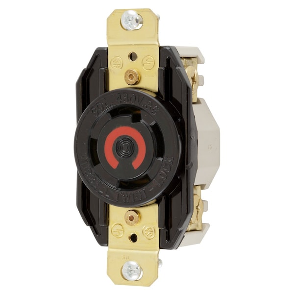 Hubbell Locking Receptacle 30A 3Ph480V Hub-Pro L16-30R L1630R - main