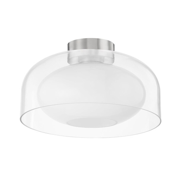 Mitzi Giovanna 1 Light Flush Mount 12.25 In. Polished Nickel H746501-PN - main