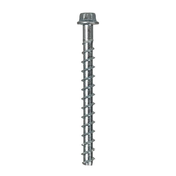Simpson Strong-Tie Titen HD Heavy-Duty Screw Anchor, 1/4 in Dia, 3-1/2 in L, Carbon Steel, Zinc THDB25312HF1 - main