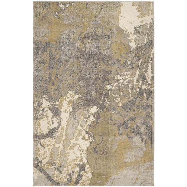 Safavieh Monaco Medium Rectangle RugsIvory & Grey 6 ft.-7 in. x 9 ft.-2 in. MNC219S-6 - main