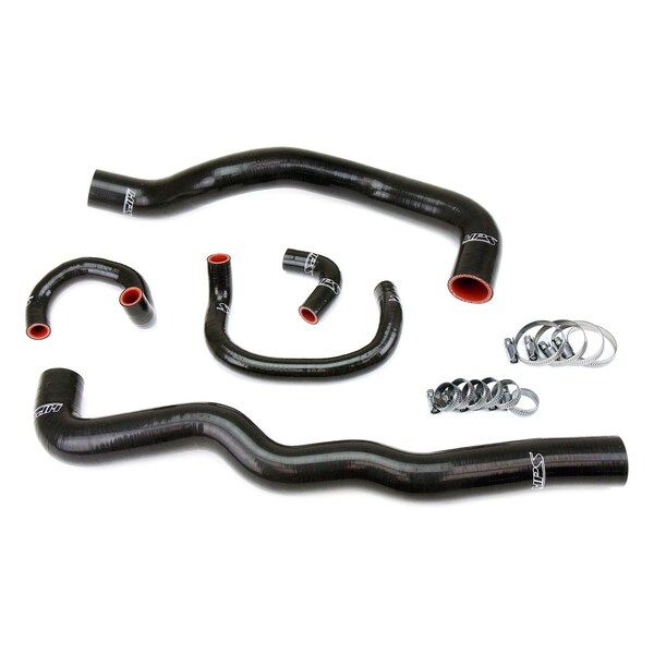 Hps Performance Silicone Radiator and Heater Coolant Hose Kit 98-05 Lexus GS300 GS400 with 2JZ-GTE VVT-i Swap, Black 57-2082-BLK - main