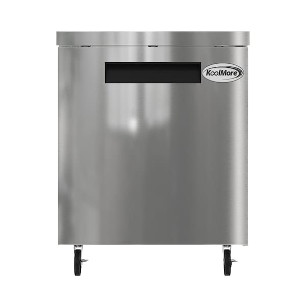 Koolmore 27 in. One Door Commercial Undercounter Refrigerator 5 cu. ft. in Stainless-Steel KM-UCR-1DSS KM-UCR-1DSS - main
