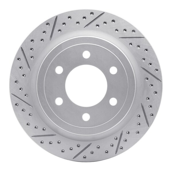 Dynamic Friction Co DFC Geoperformance Rotor - Drilled and Slotted 830-54267L - main