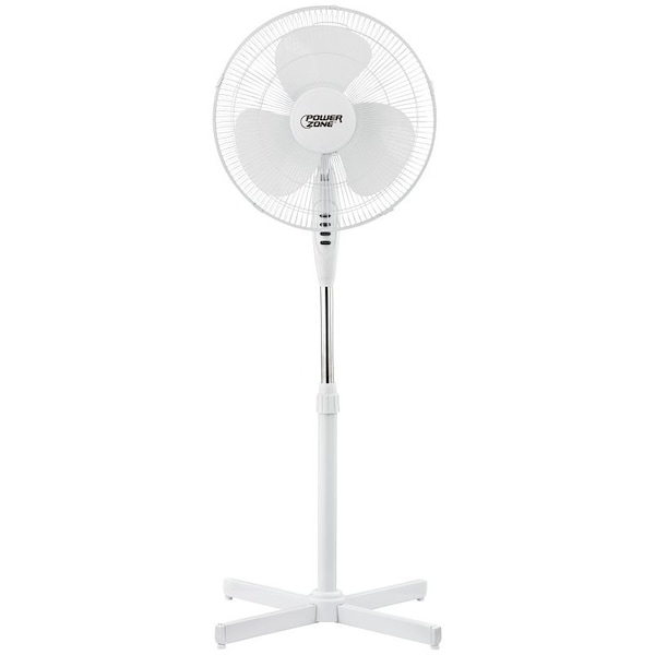 Manufacturers Direct Oscillating Floor Fan, 120 V, 0.42 A, 90 Deg Sweep, 16 In Dia Blade, 3-Blade, Plastic Blade FS-40E - main