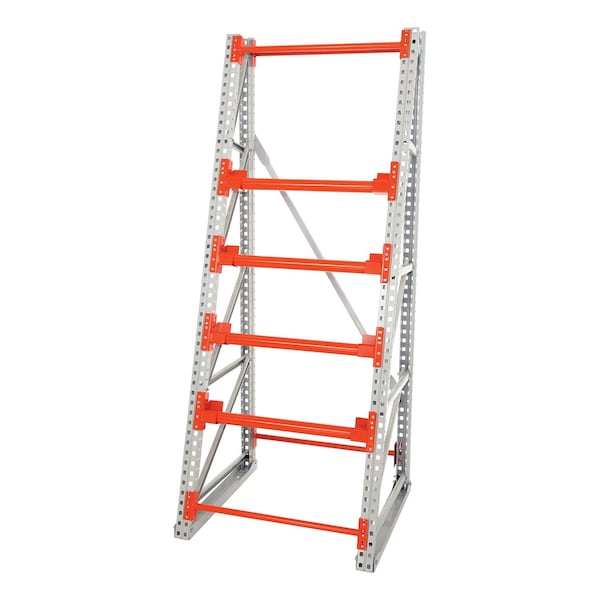 Vestil Steel Reel Rack Starter Kit 36 In. x 39 In. x 96 In. 6000 Lb. Capacity, White/Orange RERC-348 - main