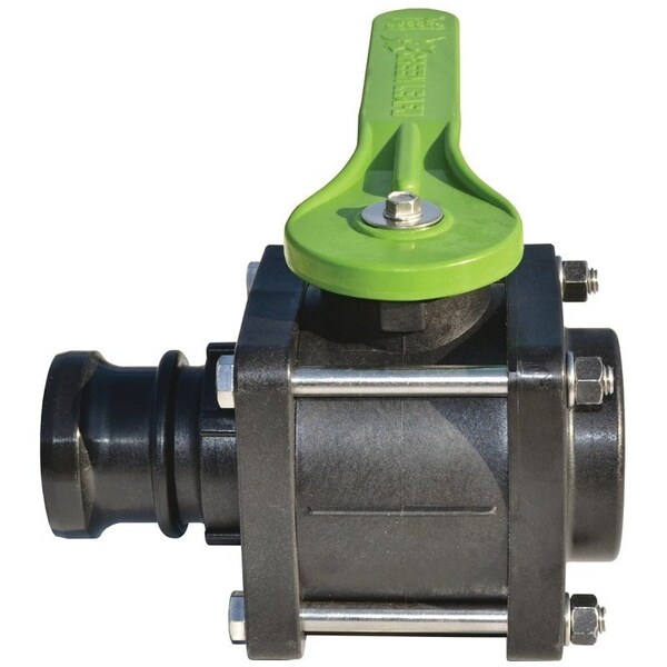 Green Leaf VF204FP Ball Valve, 2 x 2 in Connection, Female NPT x Male, 125 psi Pressure, Manual Actuator VF 204 FP - main