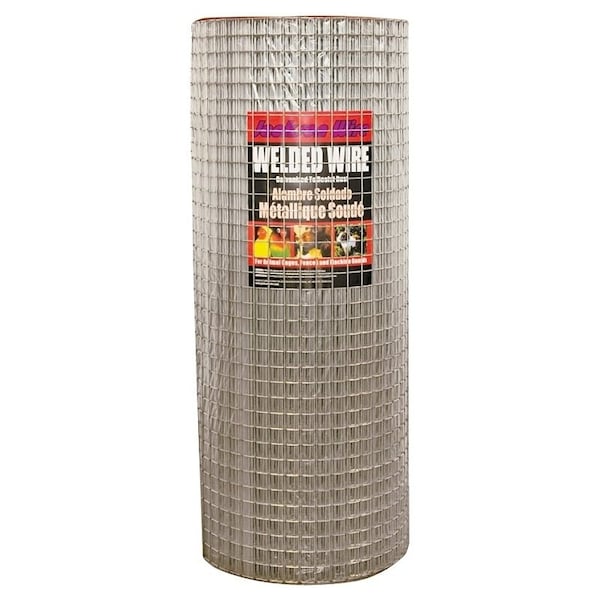 Jackson Wire 10 04 36 14 Welded Wire Fence, 100 ft L, 24 in H, 1 x 2 in Mesh, 14 Gauge, Galvanized 10043614 - main