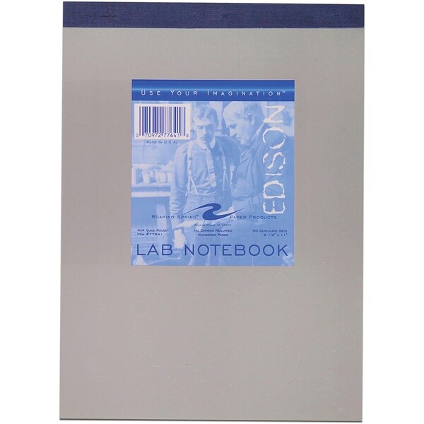 Roaring Spring Lab Notebook, 8 in. x 11 in., Gray 77641 - main