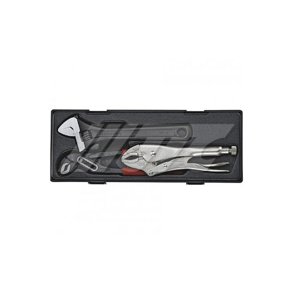 Jtc Auto Tools Pliers Set, Adjustable Wrench 10in, Water Pump Pliers 10in, Locking Pliers 10in, 3pcs K5031 - main
