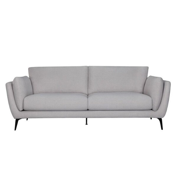 Homeroots 88" X 37" X 35" Oatmeal Polyester Sofa 374022 - main