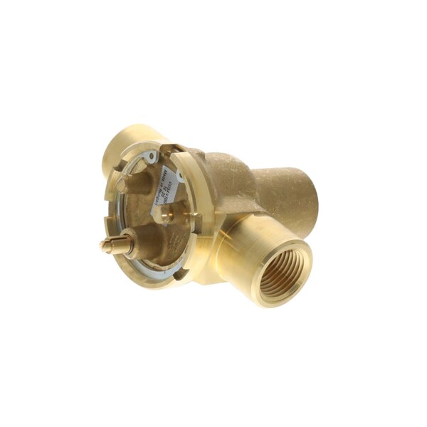 Resideo Fan Coil Valve Three Way 1/2'' NPT 4 Cv Mixing Brass Body Brass VU54N1007 - main