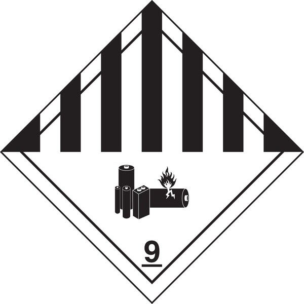 Accuform DOT SHIPPING LABELS HAZARD CLASS 9 MSL902EV5 - main