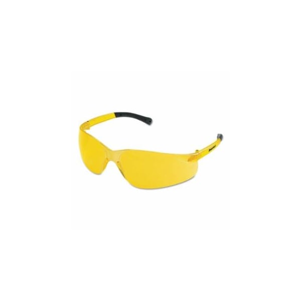 Mcr Safety BearKat BK1 Series Safety Glasses, Amber Lens, Duramass Scratch-Resistant, Amber Frame 135-BK114 - main