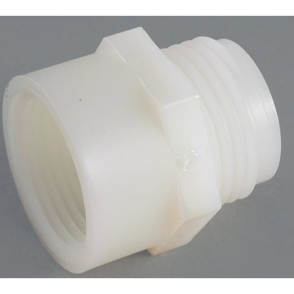 Anderson Metals Hose Adapter, 3/4 x 3/4 in, MGH x FGH, Nylon, For: Garden Hose 53780-1212 - main