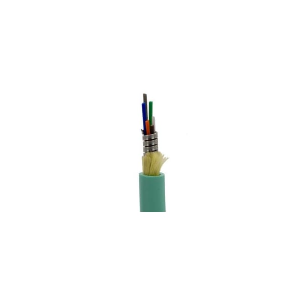 Cable Wholesale Armored Plenum 6 Strand Indoor Fiber Optic Distribution Cable, 10Gbit, OM4 50/125 21F2-406NF - main