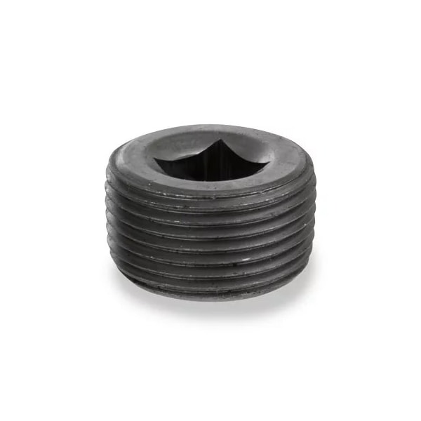 Usa Industrials Pipe Fittings - Black-Coated Malleable Iron - Class 150 - Square Socket Plug - 1/8in NPT Male ZUSA-PF-20221 - main