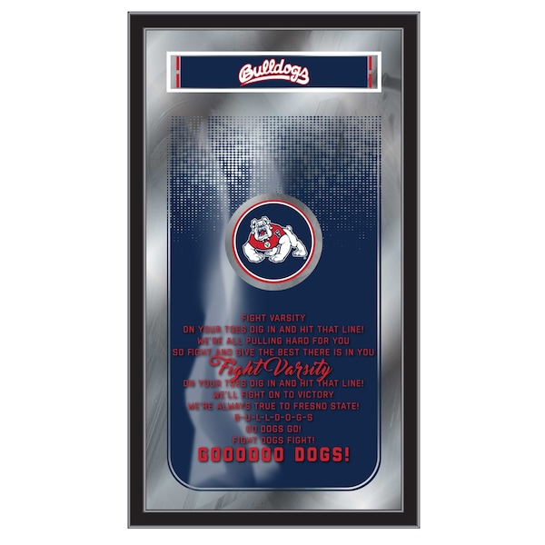 Holland Bar Stool Co Fresno State University 26" x 15" Fight Song Mirror MFghtFresSt - main