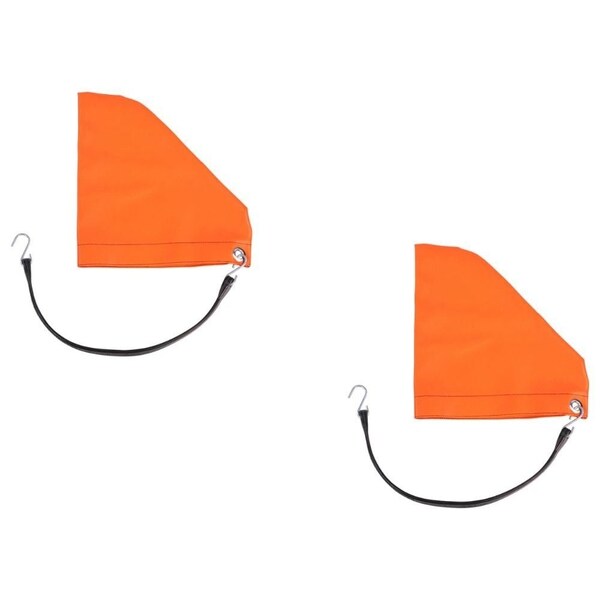 Mytee Products Orange 7in Turbo Saver Exhaust Cover & 21in Rubber Snap Tie w/ Hook, 2PK TSEC-7x2 - main