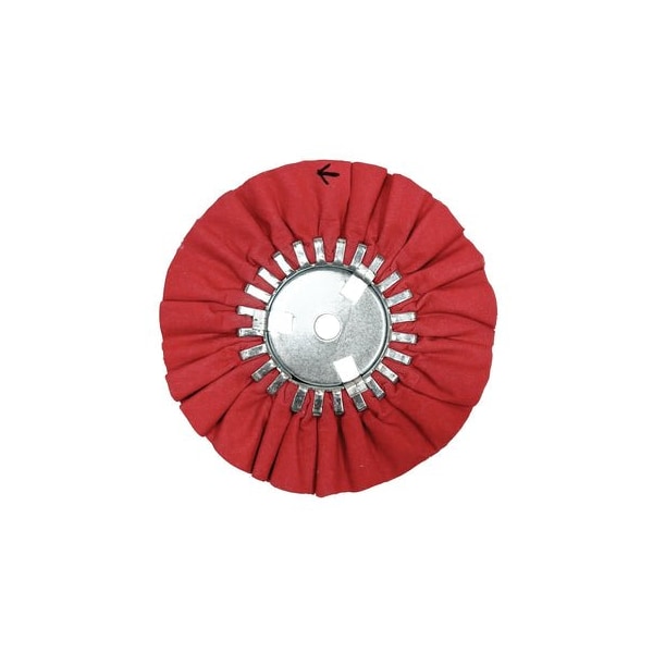 Renegade Products Usa Airway Buffing Wheels, 10 Inch, Red, 5/8" Center Plate FAW10X3X5/8N2-16P86RTX - main