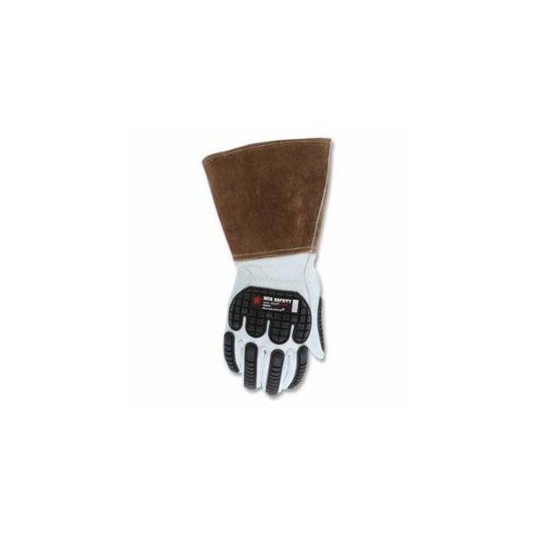 Mcr Safety Leather Welding Impact Protection Gloves, Premium Grain Goatskin, Dupont, Kevlar Lining, 12PK 127-48406KXL - main