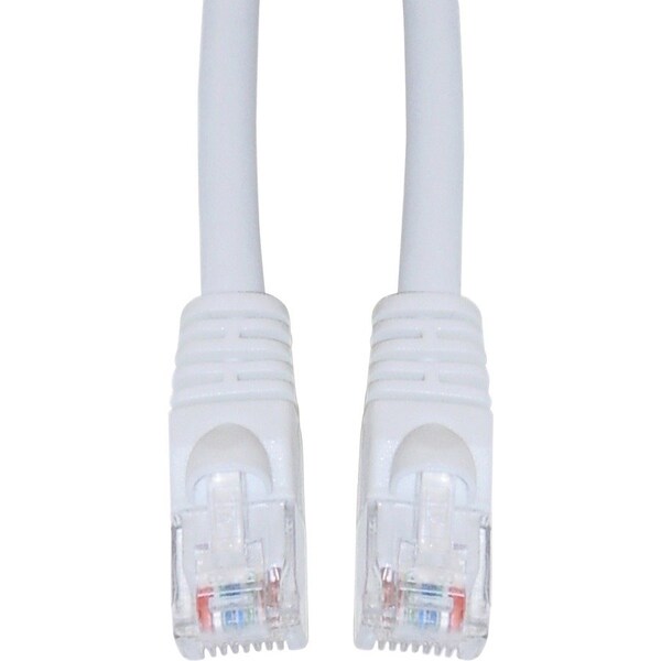 Cable Wholesale Cat5e White Copper Ethernet Patch Cable, Snagless/Molded Boot, POE Compliant, 3 foot 10X6-09103 - main