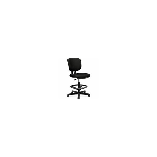 Hon Volt Task Stool - Black Seat Color - Fabric, Polyester, Wood Seat Material - Black Back Color - 5705GA10T - main