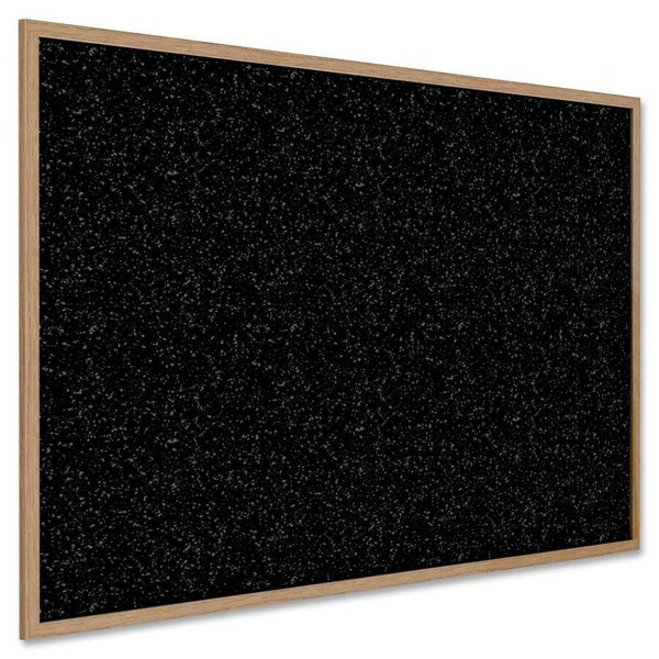 Ghent Rubber Bulletin Board 48-1/2"x96.5", Oak Frame WTR48-TN - main